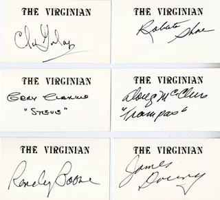 The Virginian autograph