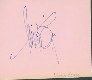 Victor Borge autograph