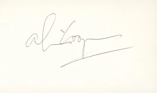 Alice Cooper autograph