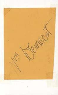 William Demarest autograph