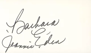 Barbara Eden autograph
