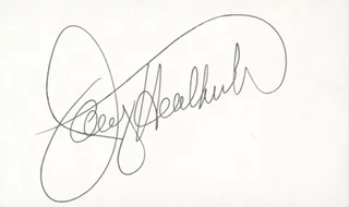 Joey Heatherton autograph