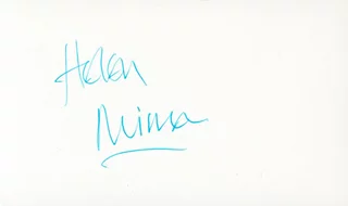 Helen Mirren autograph