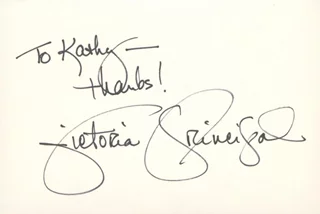 Victoria Principal autograph