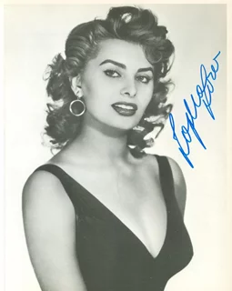Sophia Loren autograph