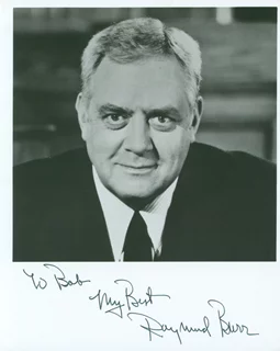 Raymond Burr autograph