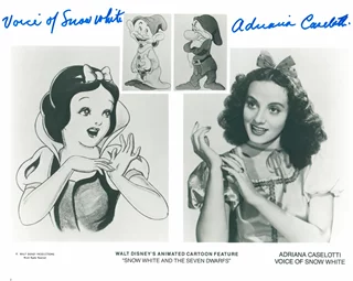 Adriana Caselotti autograph