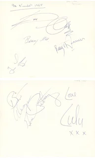 1965 Autograph Sheet autograph