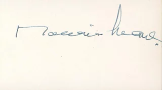 Maurice Evans autograph