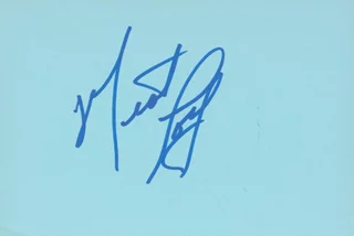 Meat Loaf autograph