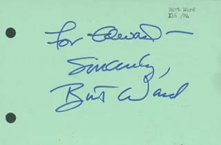 Burt Ward autograph