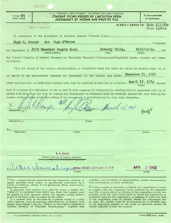 Hugh O'Brian autograph