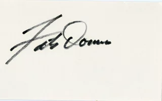 Fats Domino autograph