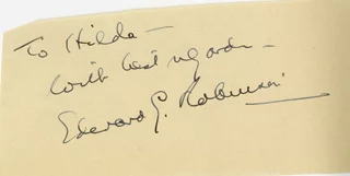 Edward G. Robinson autograph