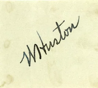 Walter Huston autograph
