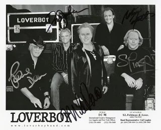 Loverboy autograph