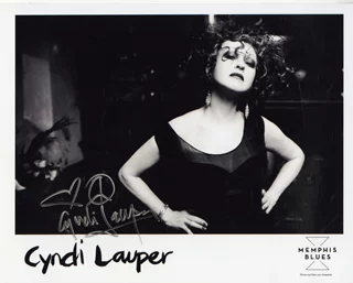 Cyndi Lauper autograph