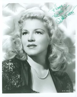 Claire Trevor autograph