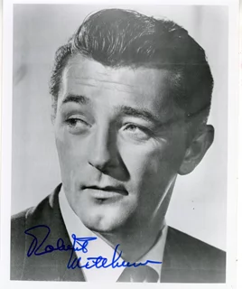 Robert Mitchum autograph