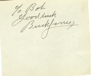 Buck Jones autograph