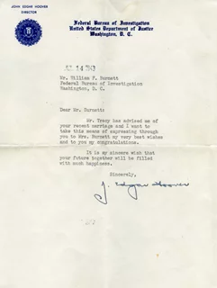 J. Edgar Hoover autograph