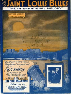 W.C. Handy autograph