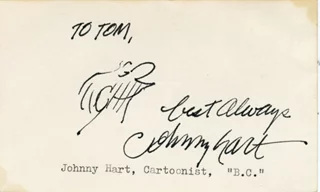 Johnny Hart autograph