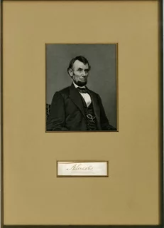 Abraham Lincoln autograph
