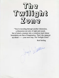 Joseph Wiseman autograph