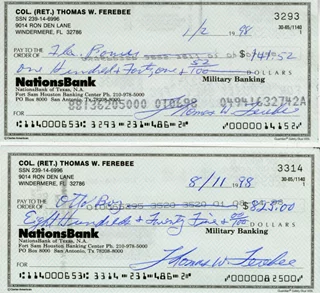 Tom Ferebee autograph