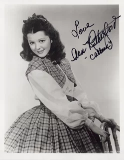 Ann Rutherford autograph