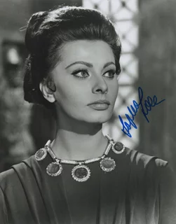 Sophia Loren autograph
