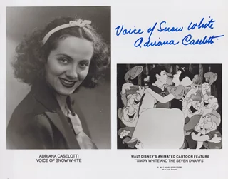 Adriana Caselotti autograph