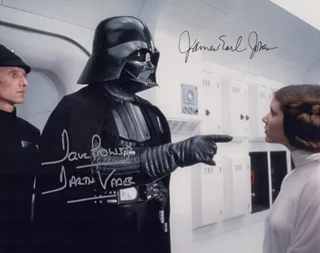 Darth Vader autograph