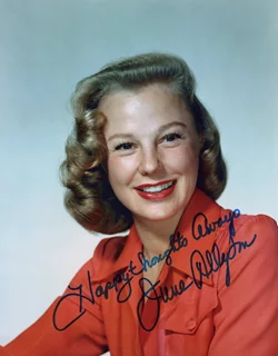 June Allyson autograph