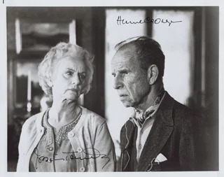 Hume Cronyn & Jessica Tandy autograph