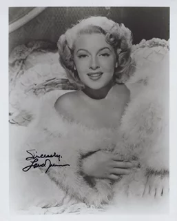Lana Turner autograph
