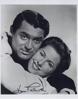 Joan Fontaine autograph