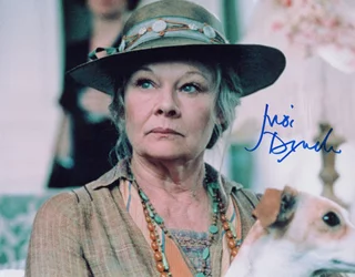 Judi Dench autograph