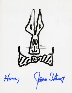James Stewart autograph