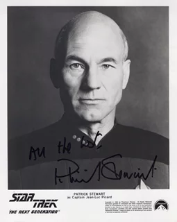 Patrick Stewart autograph