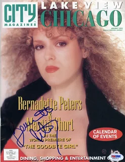 Bernadette Peters autograph