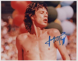 Mick Jagger autograph