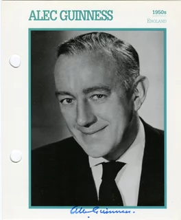 Alec Guinness autograph