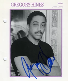 Gregory Hines autograph