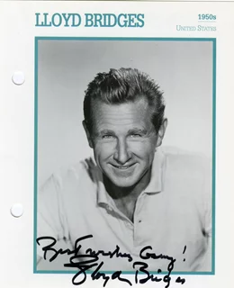 Lloyd Bridges autograph
