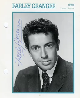 Farley Granger autograph