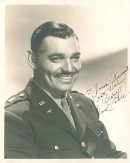 Clark Gable autograph