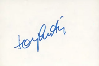 Tony Curtis autograph
