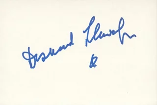 Desmond Llewelyn autograph